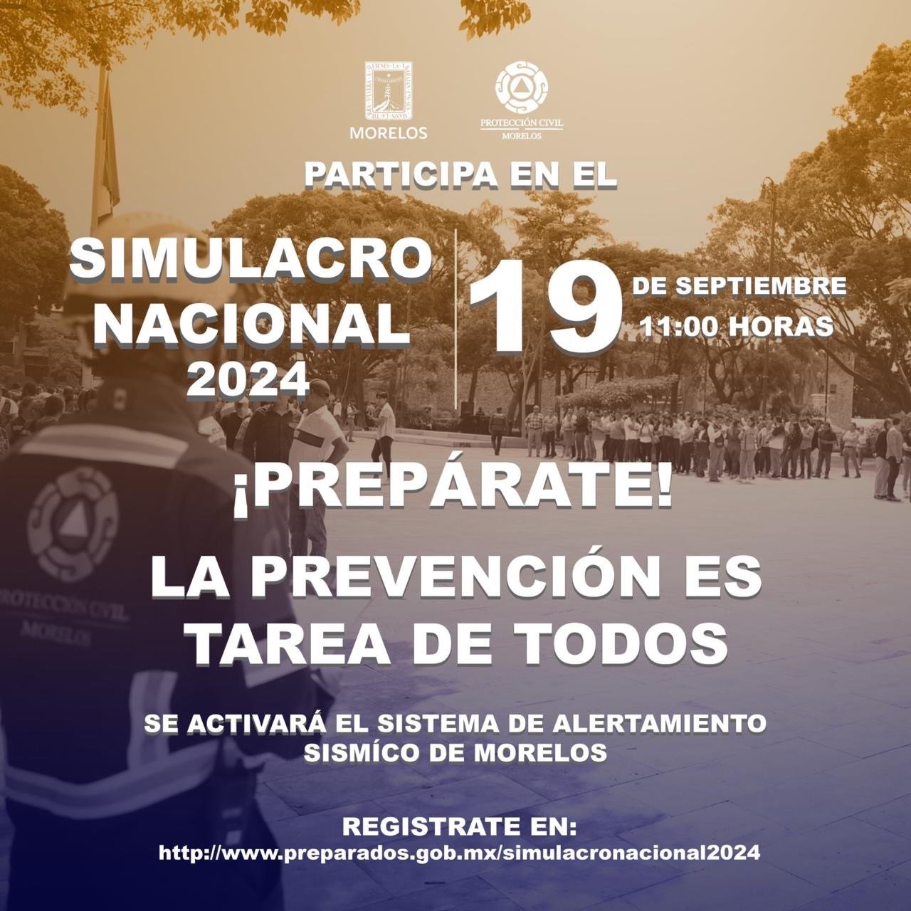 Llama PC a la participación responsable durante el Simulacro Nacional 2024